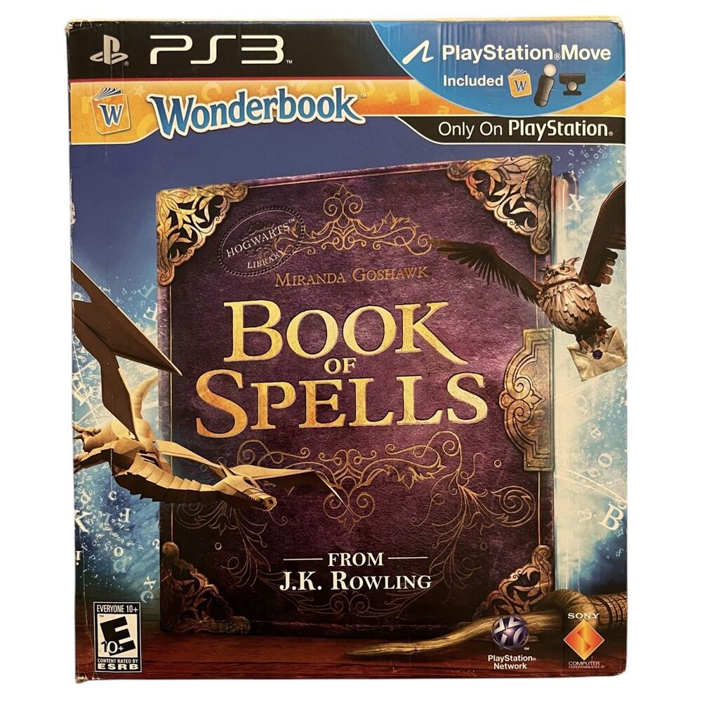 Official Sony PlayStation Move Bundle With Magical Wonderbook Book of Spells NEW